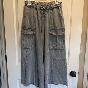 Easel Charcoal Knit Pants